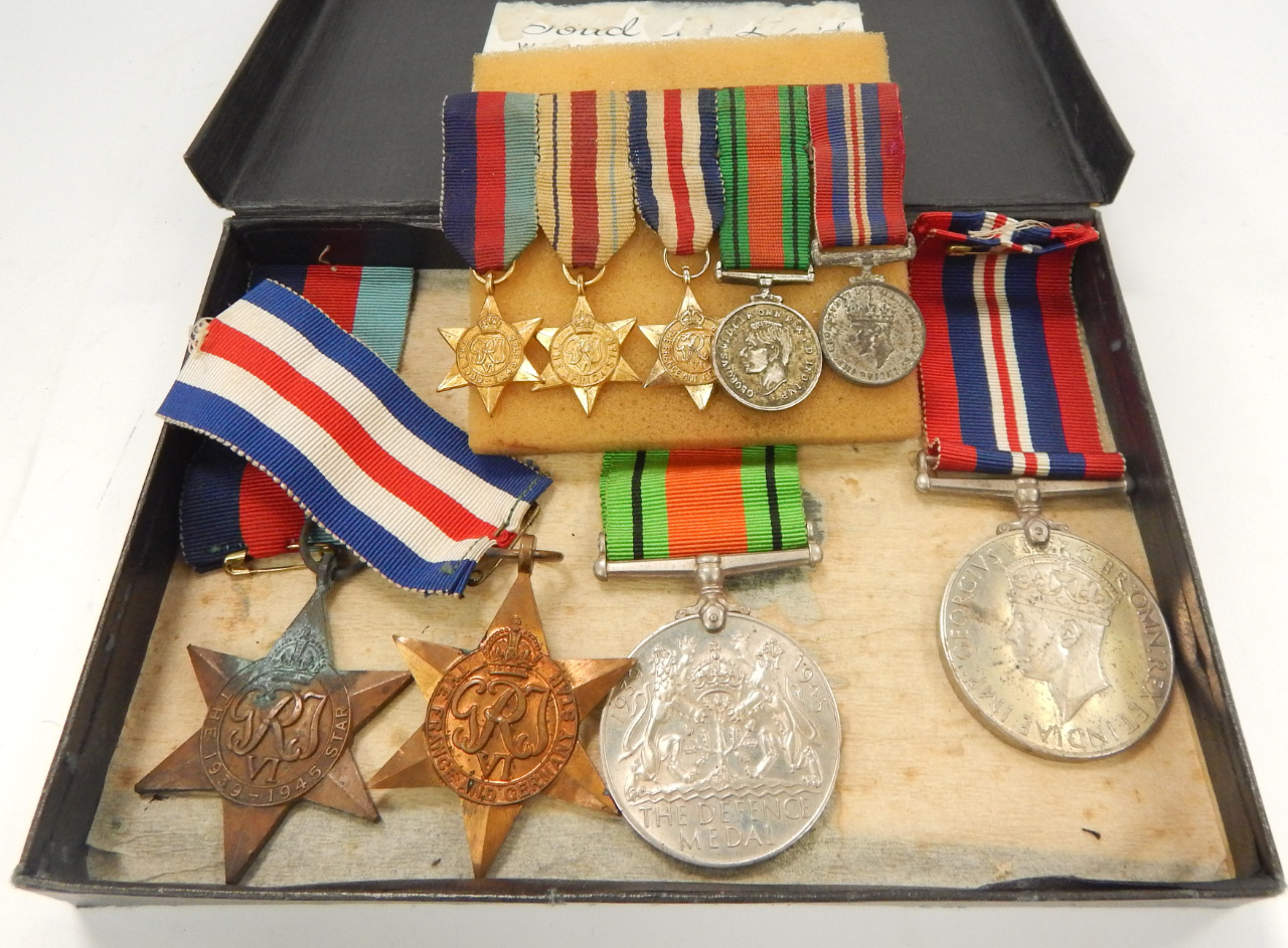 Appraisal: WWII medals comprising a France and Germany Star - Star