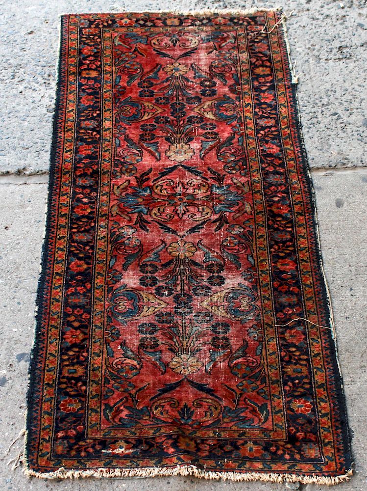 Appraisal: Sarouk Persian Carpet Runner ' x ' Sarouk Persian carpet