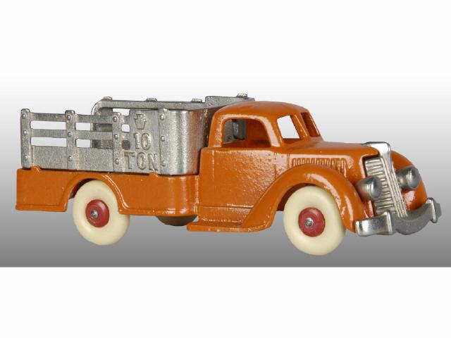 Appraisal: Cast Iron Hubley -Ton Stake Truck Toy Description Painted orange