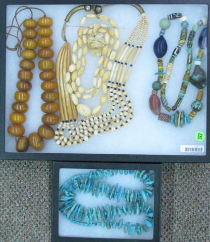 Appraisal: Group of vintage costume jewelry turquoise including a tumbled turquoise