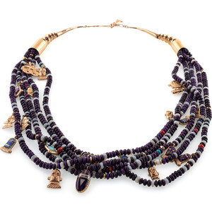 Appraisal: Andy Lee Kirk Din -Isleta - k Gold Multi-Strand Necklace