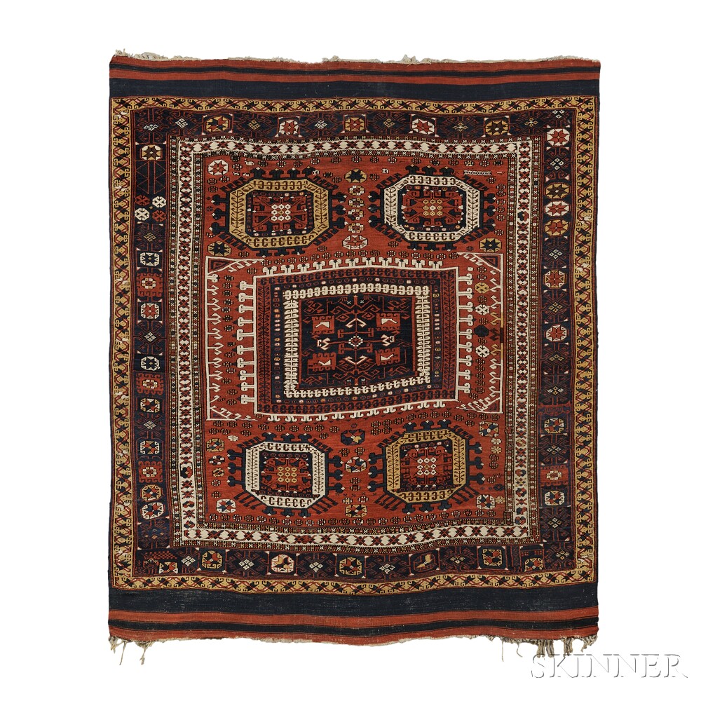 Appraisal: Bergama Rug West Anatolia mid- th century the vivid red