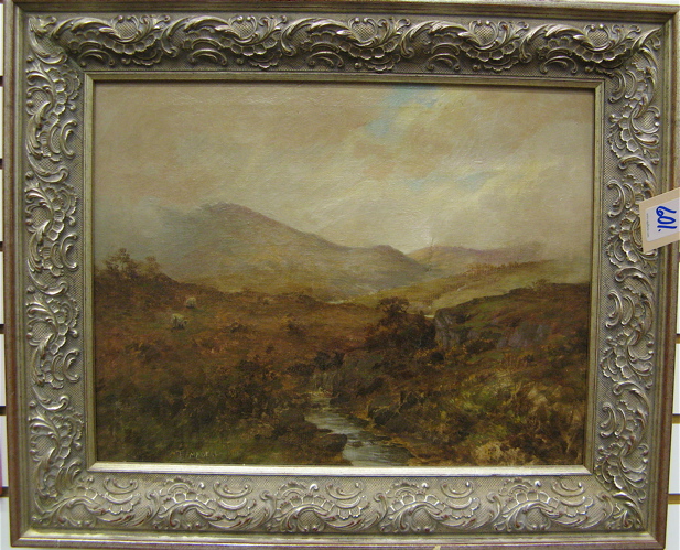 Appraisal: ON LOCH FAY SIDE OIL ON CANVAS attributed to Thomas