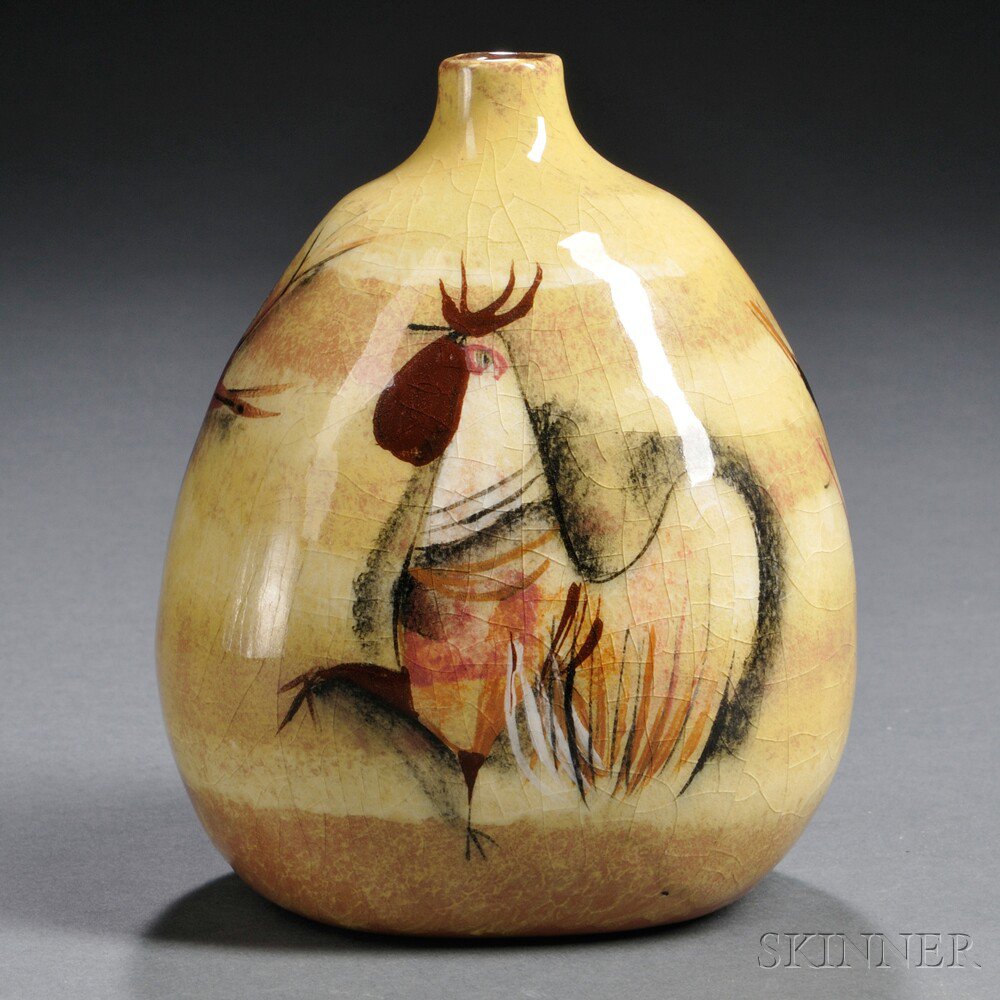 Appraisal: Polia Pillin Polish American - Vase Art pottery Los Angeles