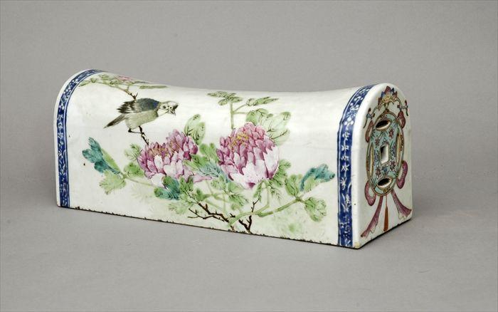 Appraisal: Chinese Famille Rose Porcelain Pillow x in