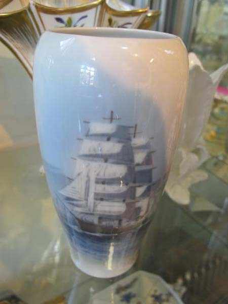 Appraisal: ROYAL COPENHAGEN SHIPS VASE