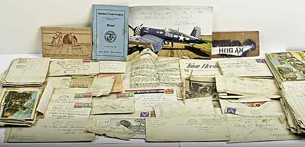 Appraisal: Archive of WWII Letter Archive Pvt Thomas F Hogan USMC