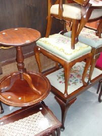 Appraisal: A nest of three salon tables together with various other