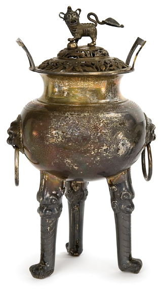 Appraisal: Chinese Silver Censer Estimate -