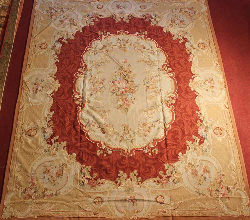 Appraisal: AUBUSSON RUG approx ' x ' retail pricing not listed