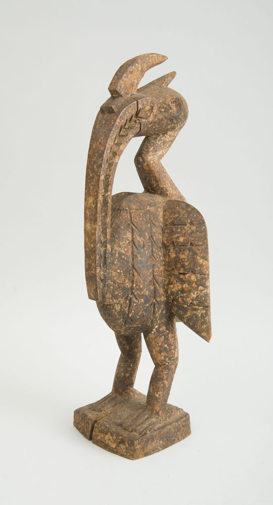 Appraisal: SENUFO STYLE CARVED BIRD FIGURE x x in Estimate -