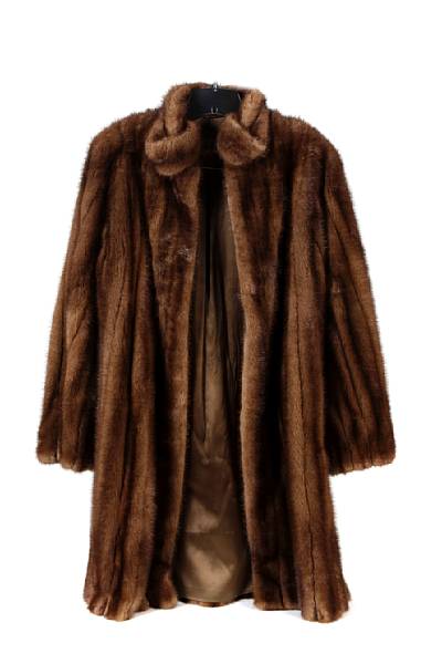 Appraisal: A mink full length coat retains label from Saks Fifth