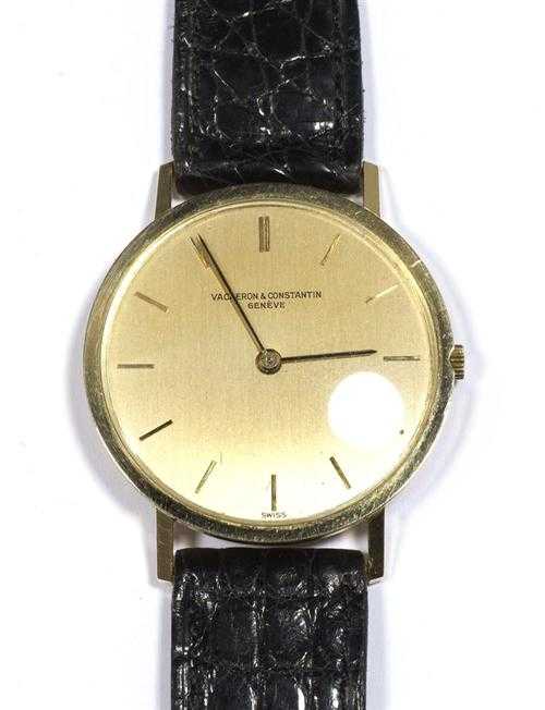 Appraisal: WRISTWATCH VACHERON CONSTANTIN ca Yellow gold Ref Extra-flat case No