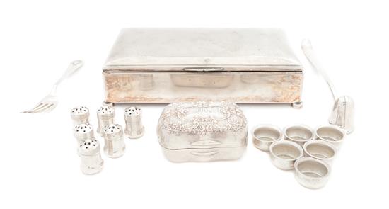 Appraisal: Sale Lot A Collection of Silver and Silver-plate Articles Various