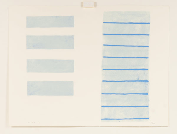 Appraisal: William Scott RA British - Minimalist composition from A Poem