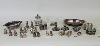 Appraisal: Group Silver And Glass Group of silver and glass including