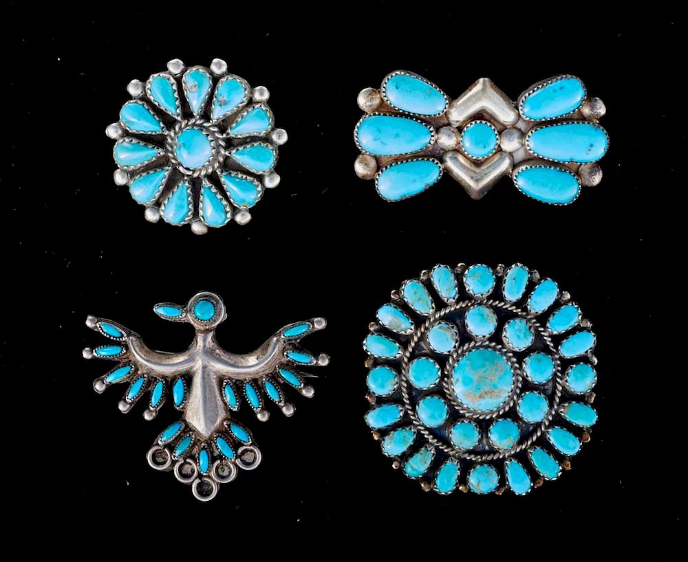 Appraisal: Old Pawn Southwest Jewelry Vintage old pawn Southwest jewelry consisting