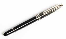 Appraisal: Mont Blanc 'Meisterst ck Doue Black and White' Rollerball Pen