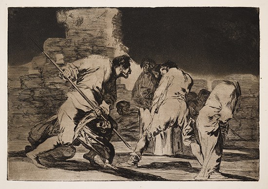 Appraisal: FRANCISCO JOS DE GOYA Hizonos Dios y Maravillamos Nos Aquatint