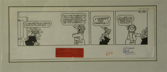 Appraisal: Reg Smythe original Andy Capp cartoon pen and ink signed