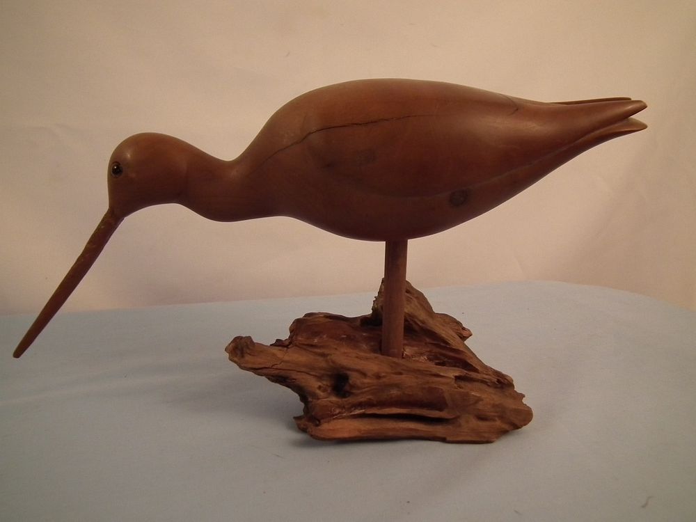 Appraisal: OLD WILLET CARVED BIRD Circa carved and stained wood Willett