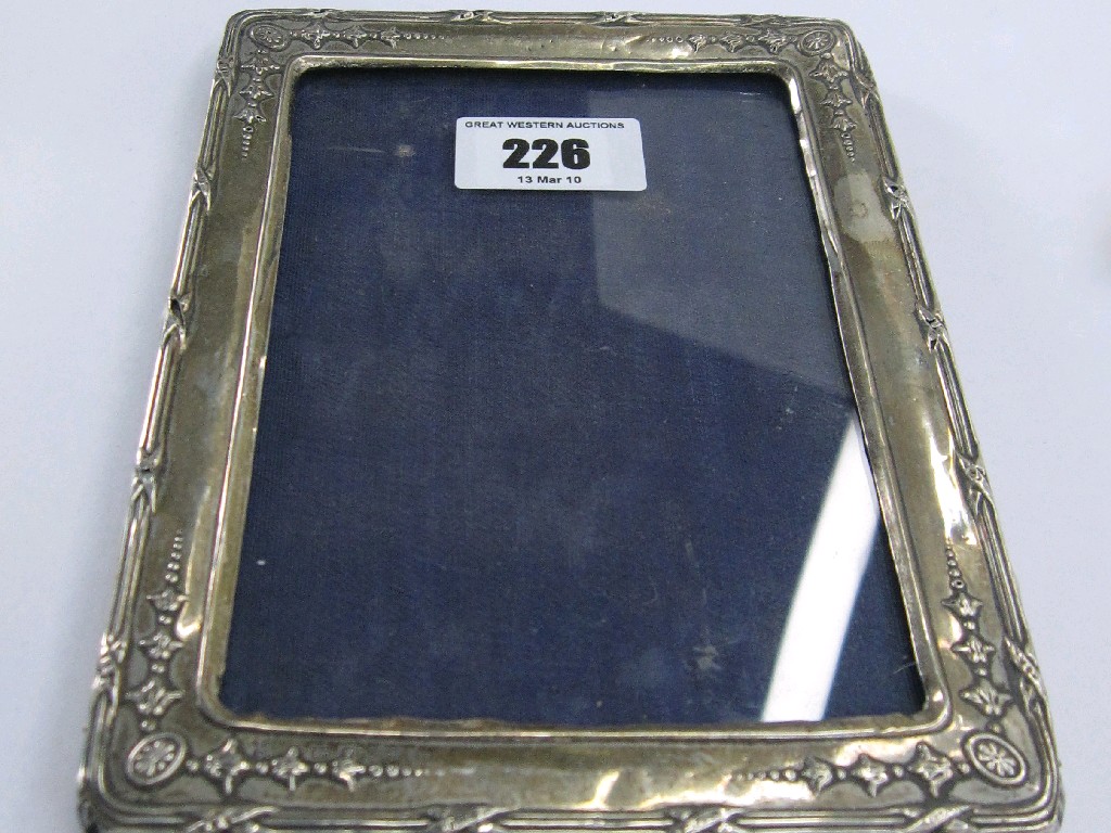 Appraisal: Silver mounted photo frame Birmingham