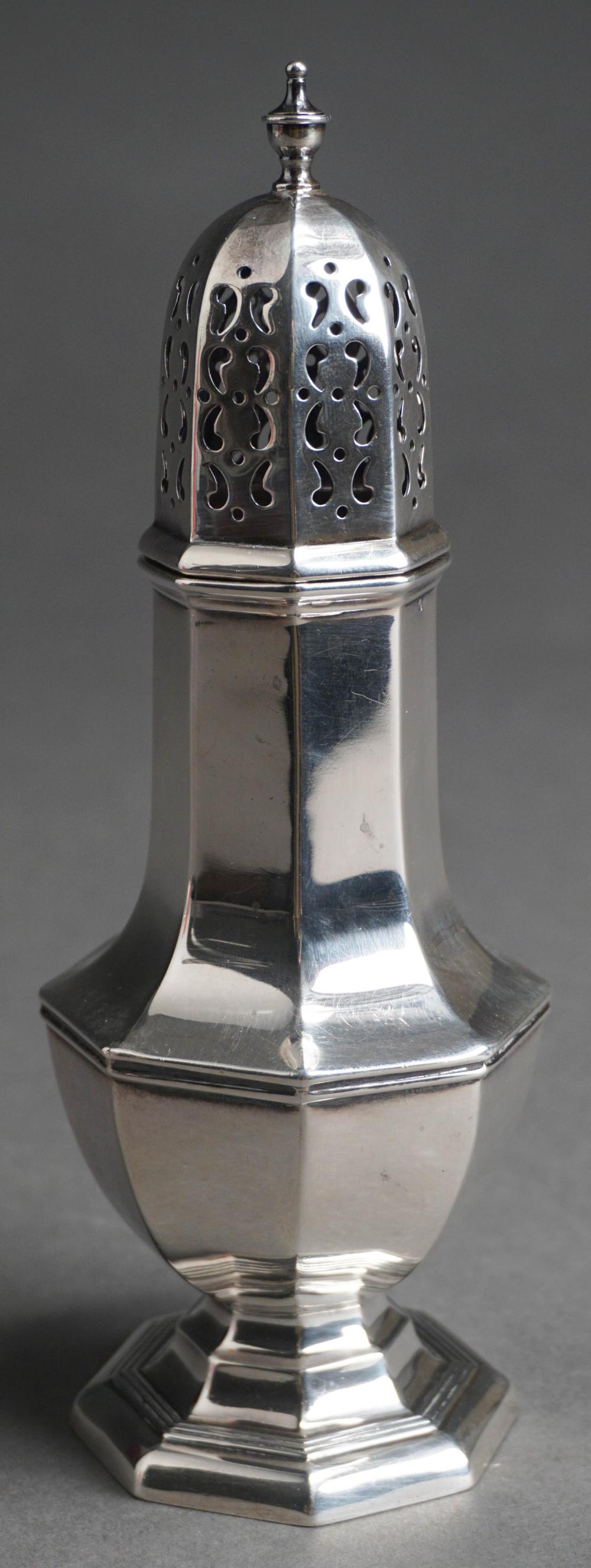 Appraisal: VICTORIAN STERLING SILVER SUGAR CASTER WALKER HALL OZTVictorian Sterling Silver