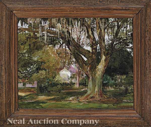 Appraisal: William Woodward American New Orleans - Live Oak on Broadway