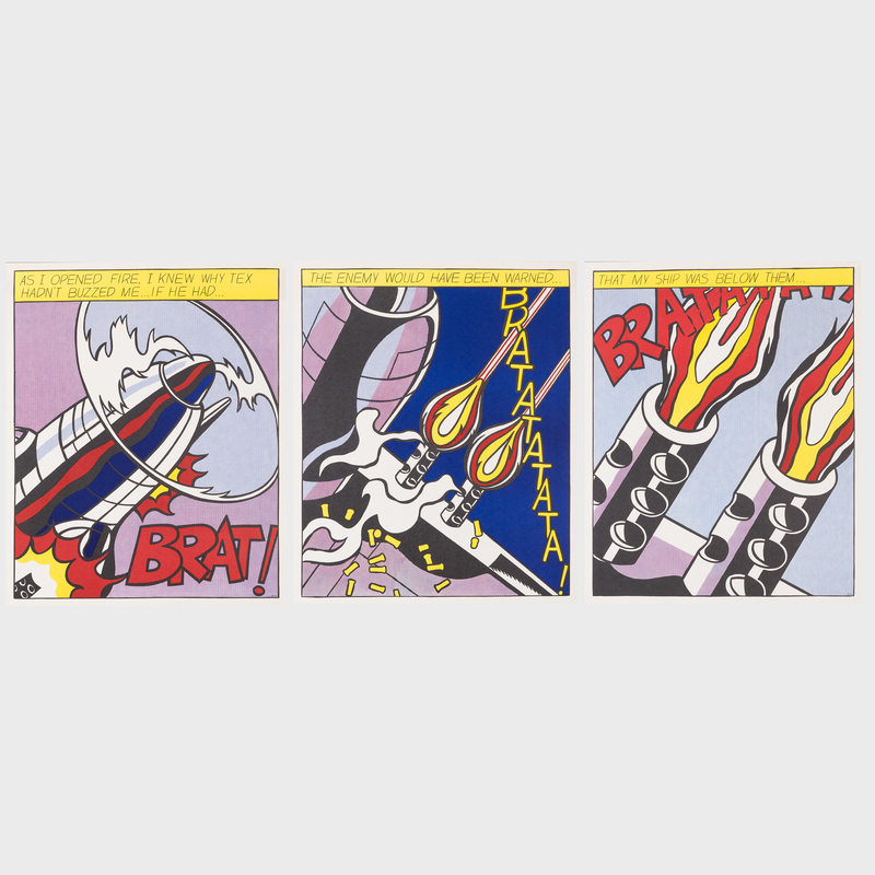 Appraisal: Roy Lichtenstein - As I Opened Fire The set of