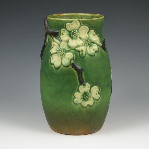 Appraisal: Roseville Dogwood II Smooth - vase Unmarked There is a