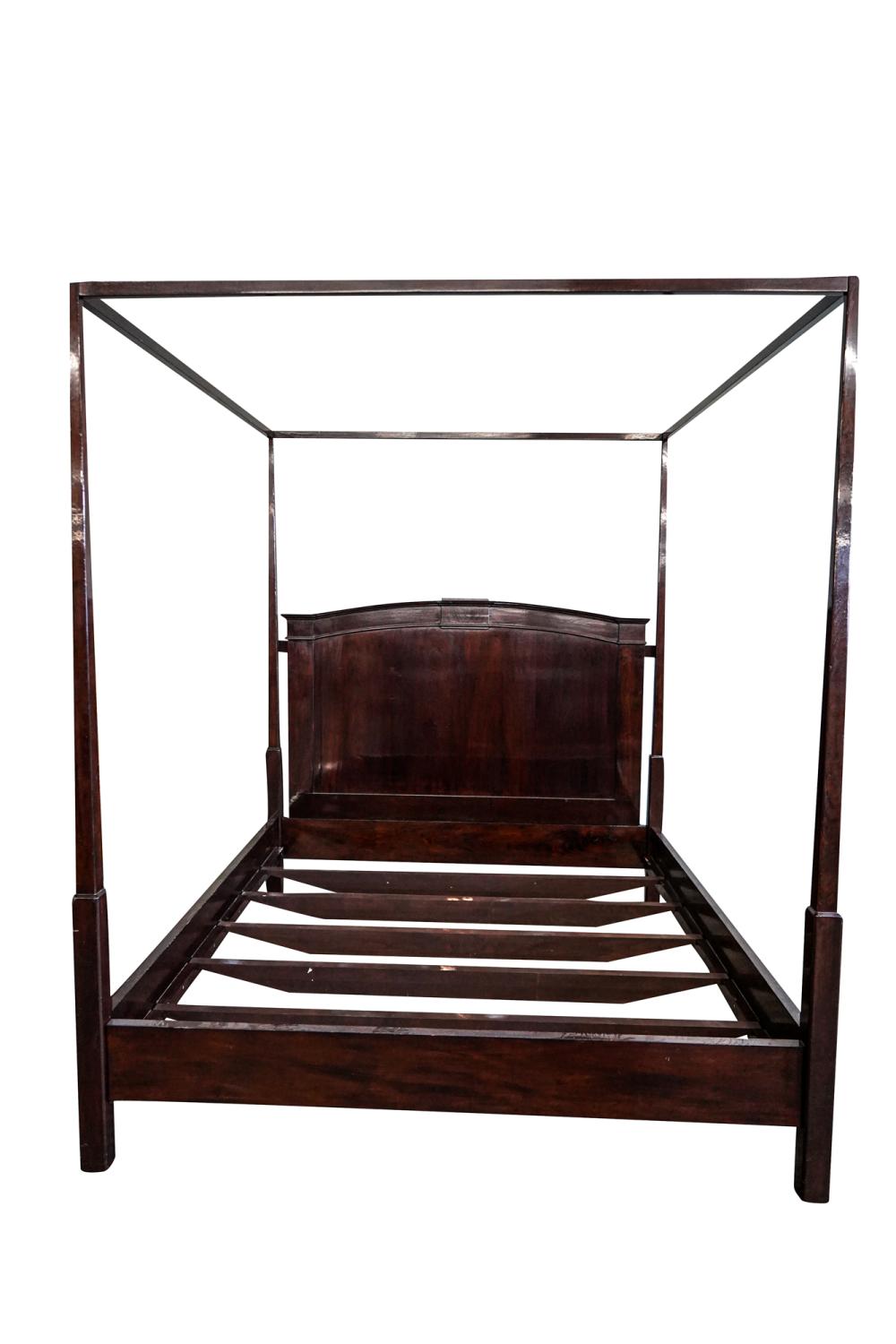 Appraisal: ROSE TARLOW MAHOGANY FOUR POST BEDCalifornia King size approximately inches