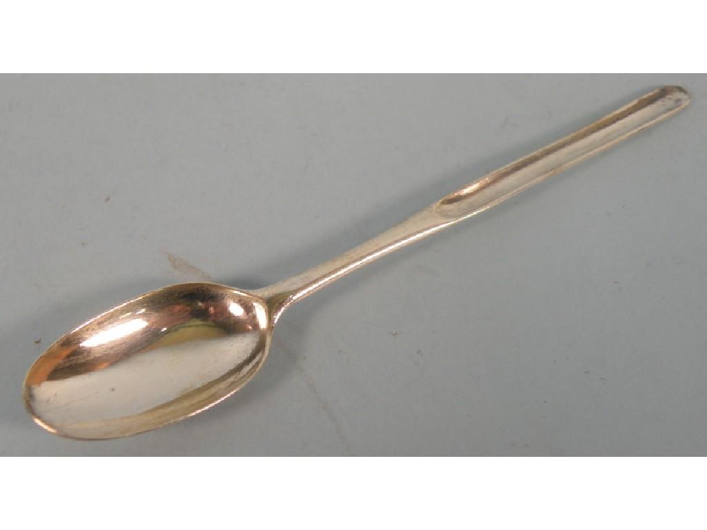 Appraisal: A thC silver marrow spoon hallmark indistinct maker KP