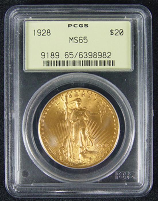 Appraisal: St Gaudens Gold Coin PCGS certified and graded MS Excellent