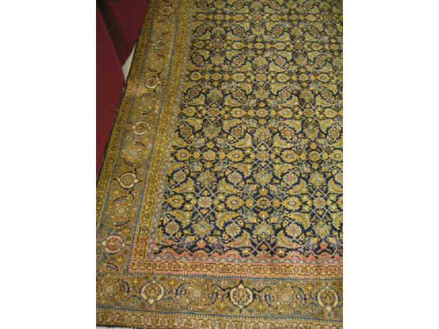 Appraisal: Tabriz Persian Handmade Room Size Rug elaborate overall floral deep