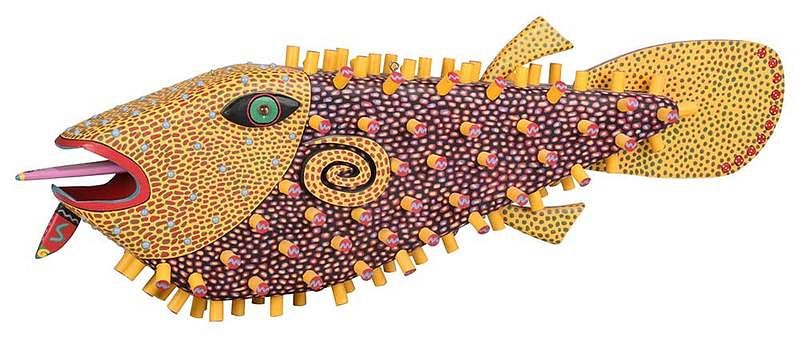 Appraisal: Jupiter Sculpture Folk Art Figure of a Fish signed Jupiter