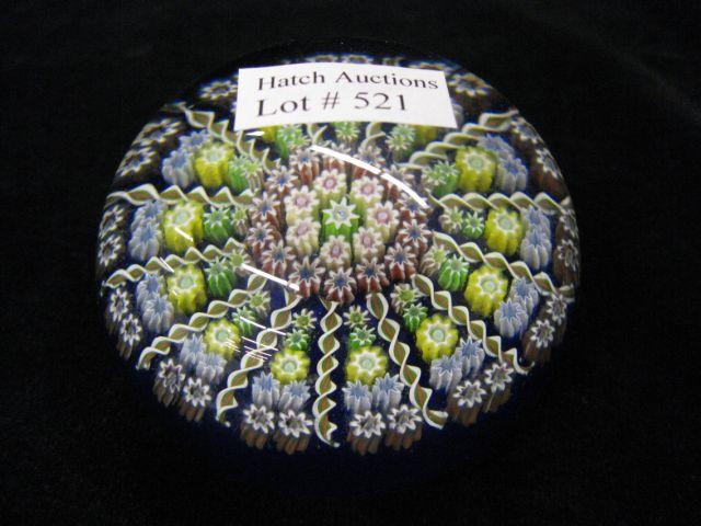 Appraisal: Perthshire Art Glass Paperweight millefiori cane decor signed diameter excellent