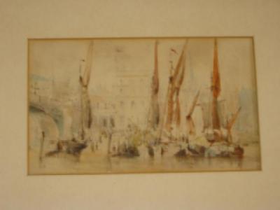 Appraisal: ATTRIB GEORGE CHAMBERS JNR - On the Thames Near Westminster