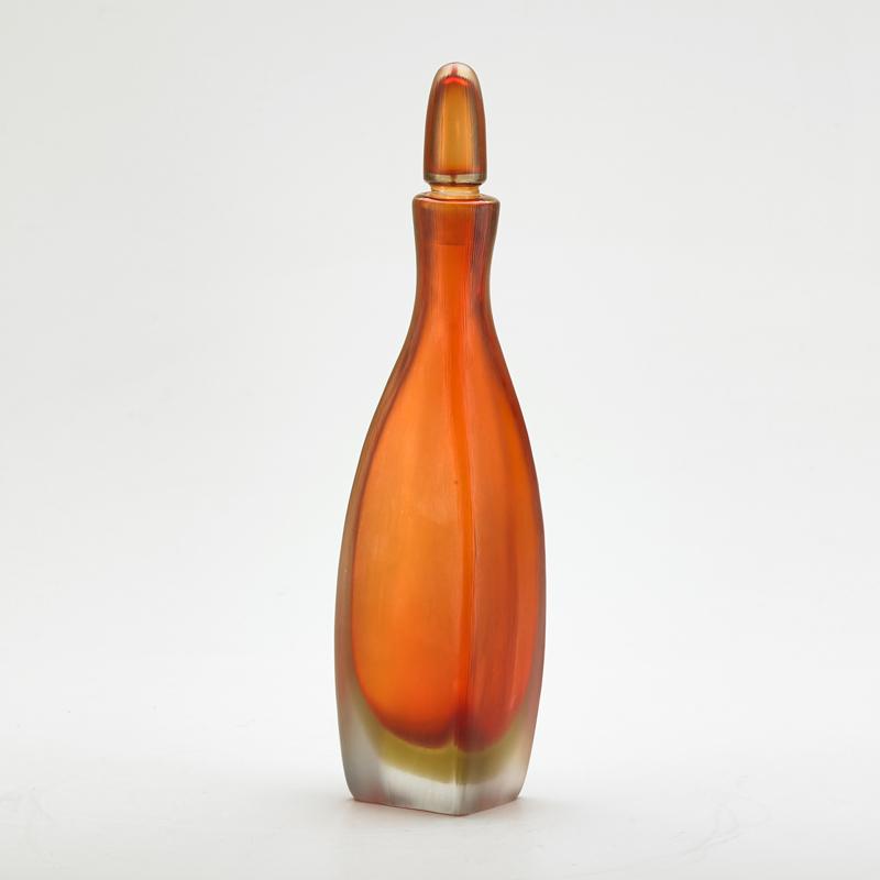 Appraisal: PAOLO VENINI VENINI Frosted sommerso decanter s Signed x x