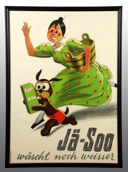 Appraisal: Paper Ja-Soo Soap Poster Description European Condition Near Mint Size