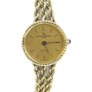 Appraisal: Lady's Vintage Baume Mercier Gen ve Karat Yellow Gold Bracelet