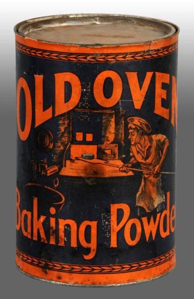 Appraisal: Old Oven Baking Powder Tin Description Great looking piece with