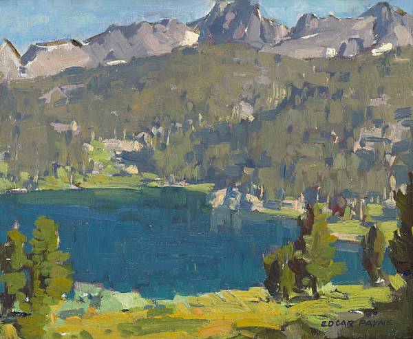 Appraisal: Edgar Payne - High Sierra lake scene signed 'Edgar Payne'