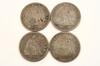 Appraisal: COINS - Lot of four quarter dollars G-F