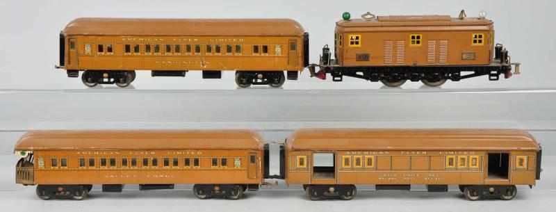 Appraisal: American Flyer Buff President Special Train Set Description Standard gauge