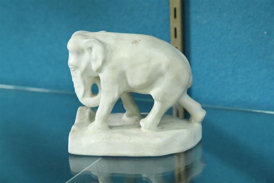 Appraisal: ROOKWOOD ELEPHANT White matte glaze dated ''l ''h