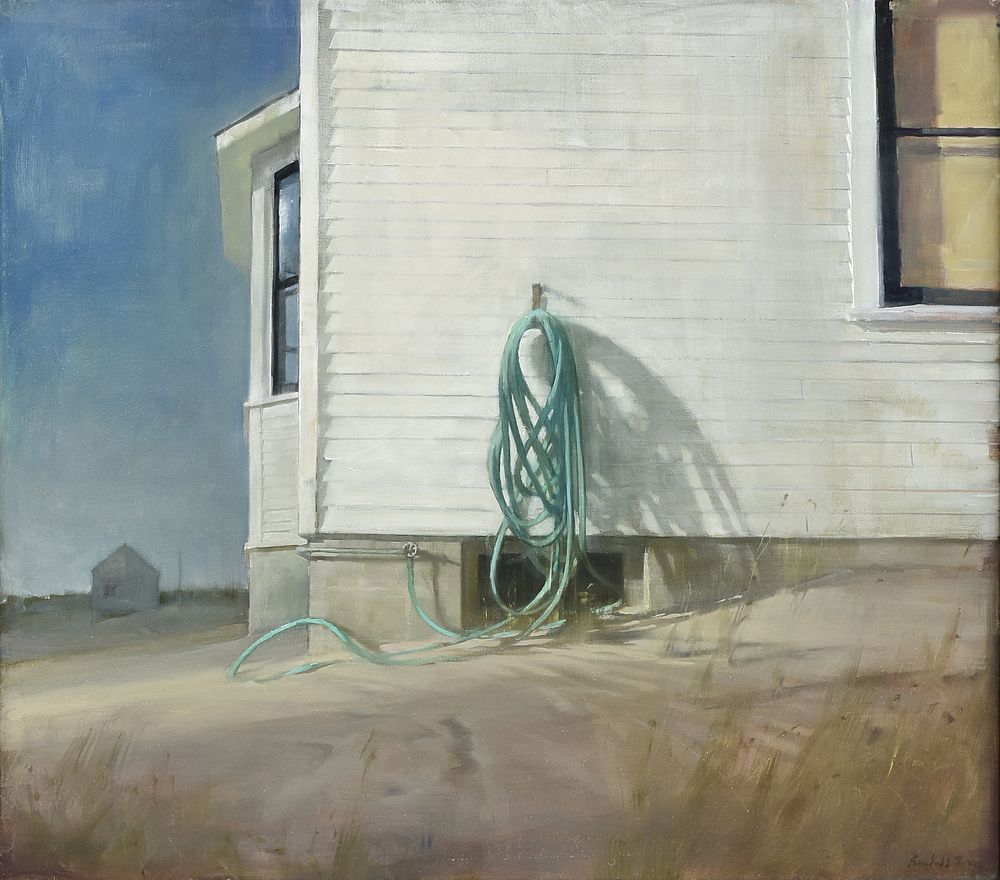 Appraisal: RANDALL EXON American b A PAINTING Garden Hose RANDALL EXON