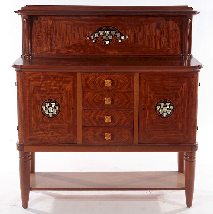 Appraisal: SIGNED MAJORELLE ROSEWOOD SERVER C A signed Majorelle French rosewood