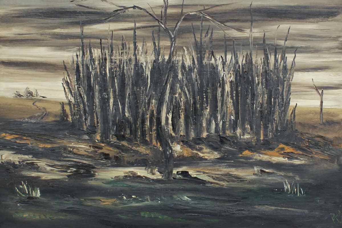 Appraisal: FLORSHEIM Richard American - ''Dark Trees'' Oil Canvas '' x