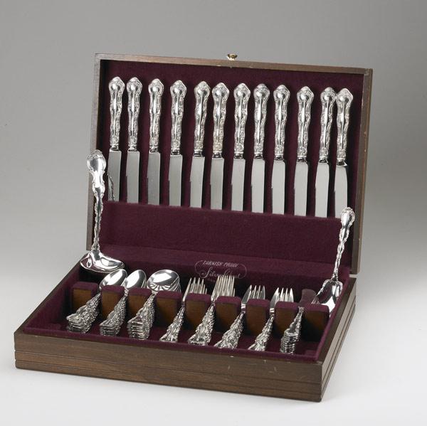 Appraisal: GORHAM SILVER STRASBOURG FLATWARE Eighty-piece service for twelve includes forks