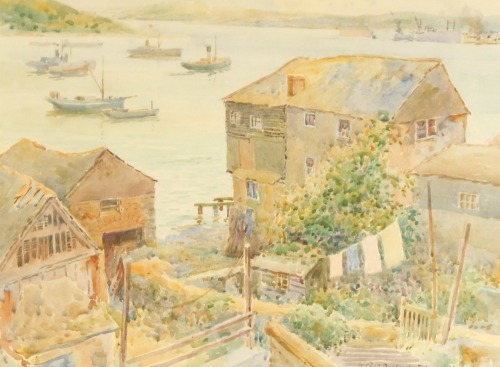 Appraisal: W Cecil Dunford - Boat building on the River Fal